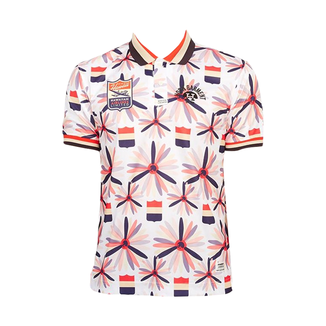 HVM-3A-AP01 Horn Garment Golf Wear Polo T-Shirt Beige