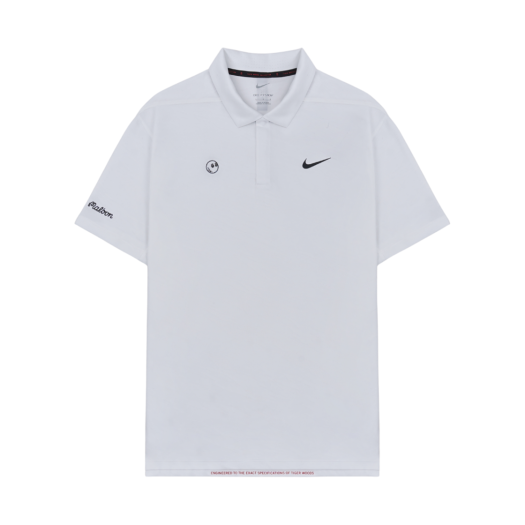 Malbon Golf x Nike Dri-Fit ADV Tiger Woods Novelty Polo White