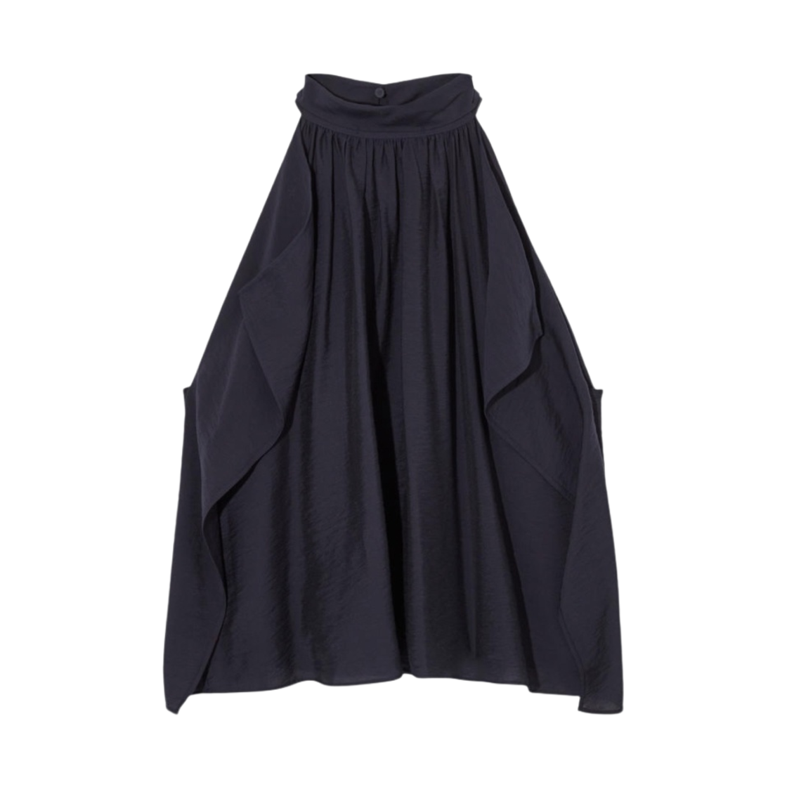 (W) 코스 플로티 홀터넥 탱크탑 네이비((W) COS Floaty Halterneck Tank Top Navy)