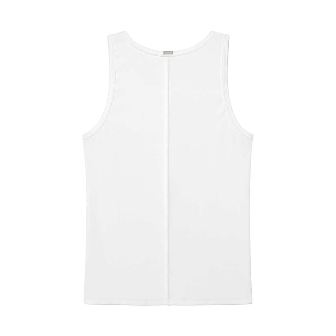 마뗑킴 스몰 로고 핀턱 슬리브리스 탑 화이트(Matin Kim Small Logo Pintuck Sleeveless Top in White) - 2