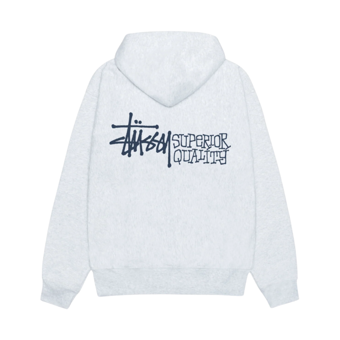 스투시 슈페리어 퀄리티 집 후드 애쉬 헤더
