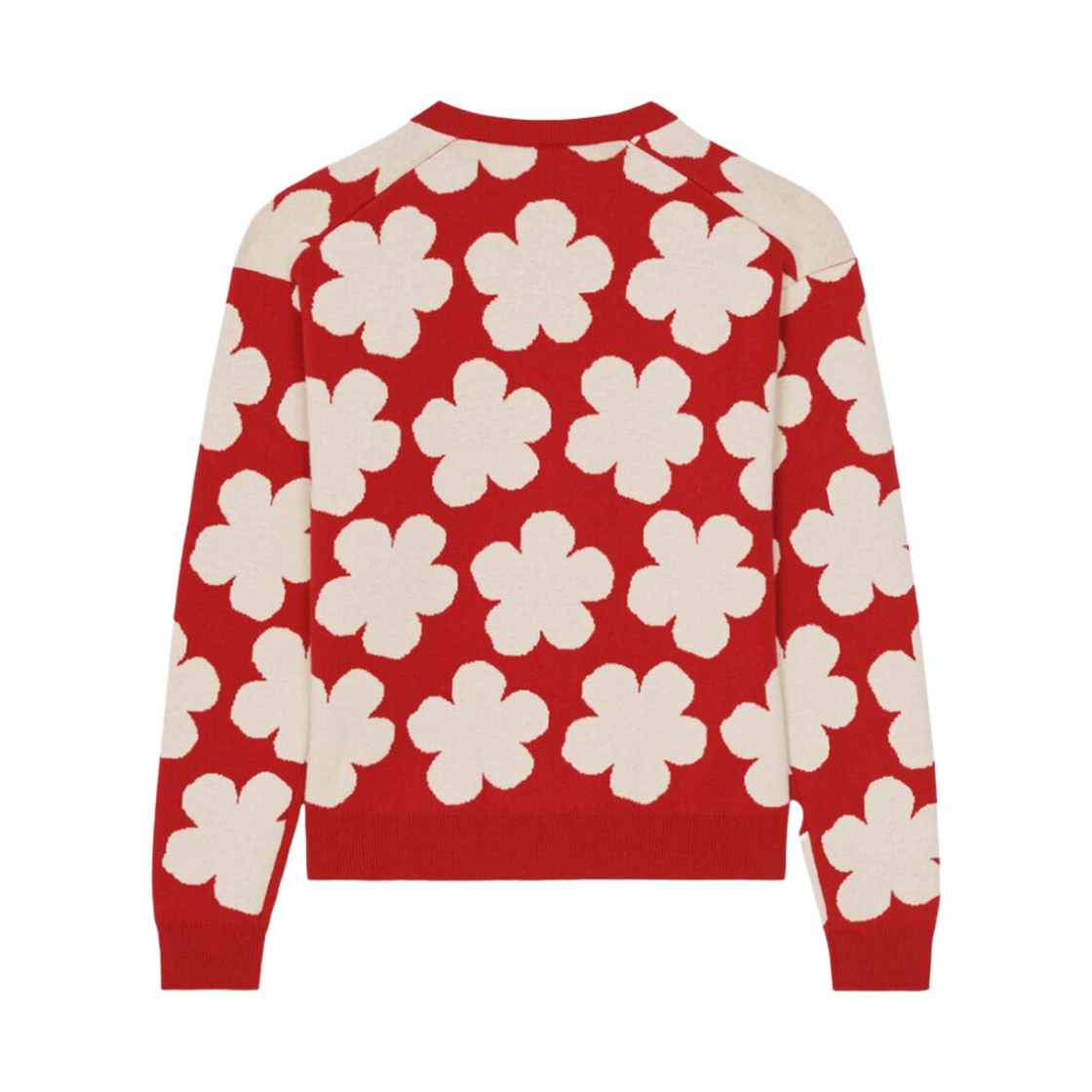 (W) 겐조 하나 닷 자카드 점퍼 미디움 레드((W) Kenzo Hana Dots Jacquard Jumper Medium Red) - 2