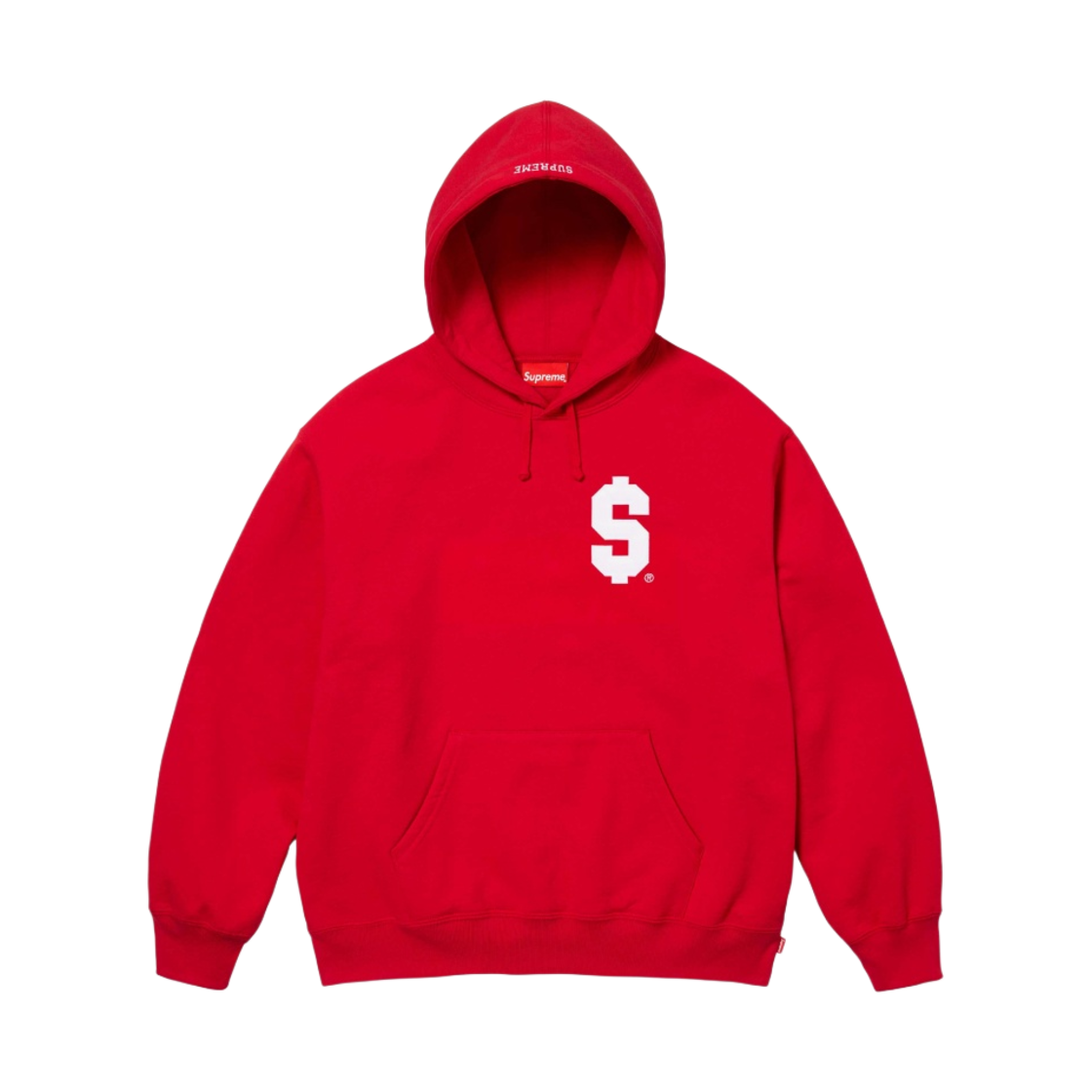 슈프림 $ 후드 스웨트셔츠 레드 - 24SS