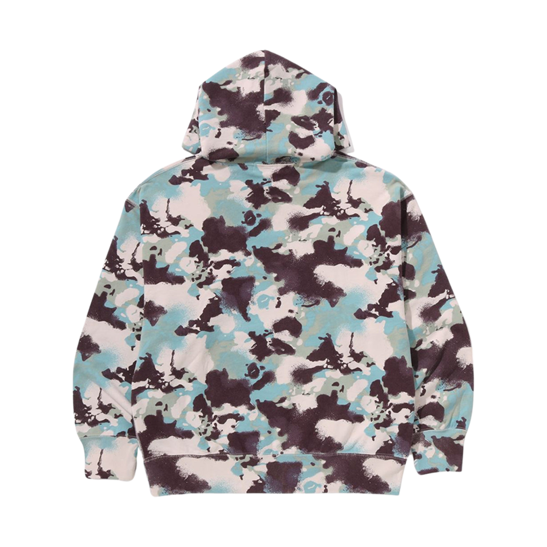 베이프 어 베이싱 에이프 맵 카모 릴렉스드 핏 풀오버 후드 멀티(BAPE A Bathing Ape Map Camo Relaxed Fit Pullover Hoodie Multi) - 2