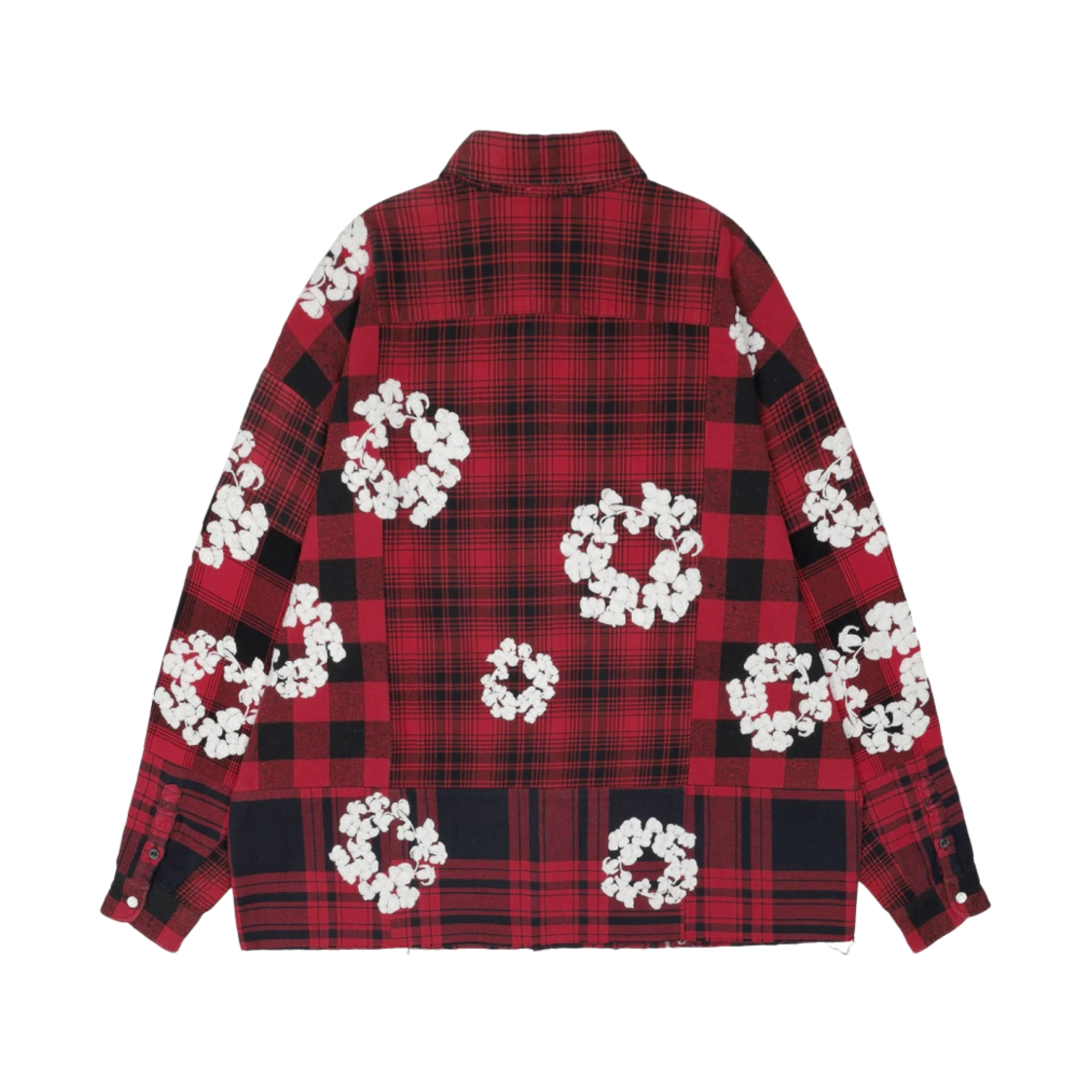 데님 티어스 x 레디메이드 코튼 리쓰 체크 셔츠 레드(Denim Tears x Readymade Cotton Wreath Check Shirt Red) - 2