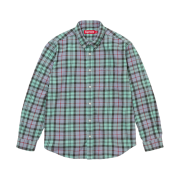 Supreme Plaid Flannel Shirt Blue - 24FW