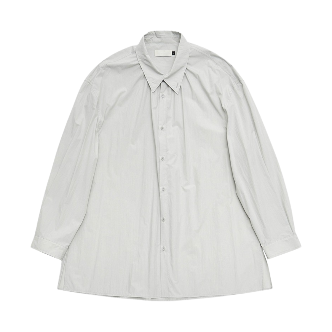 KM4BSHLAM17LG Amomento Oversize Shirring Shirts Light Grey