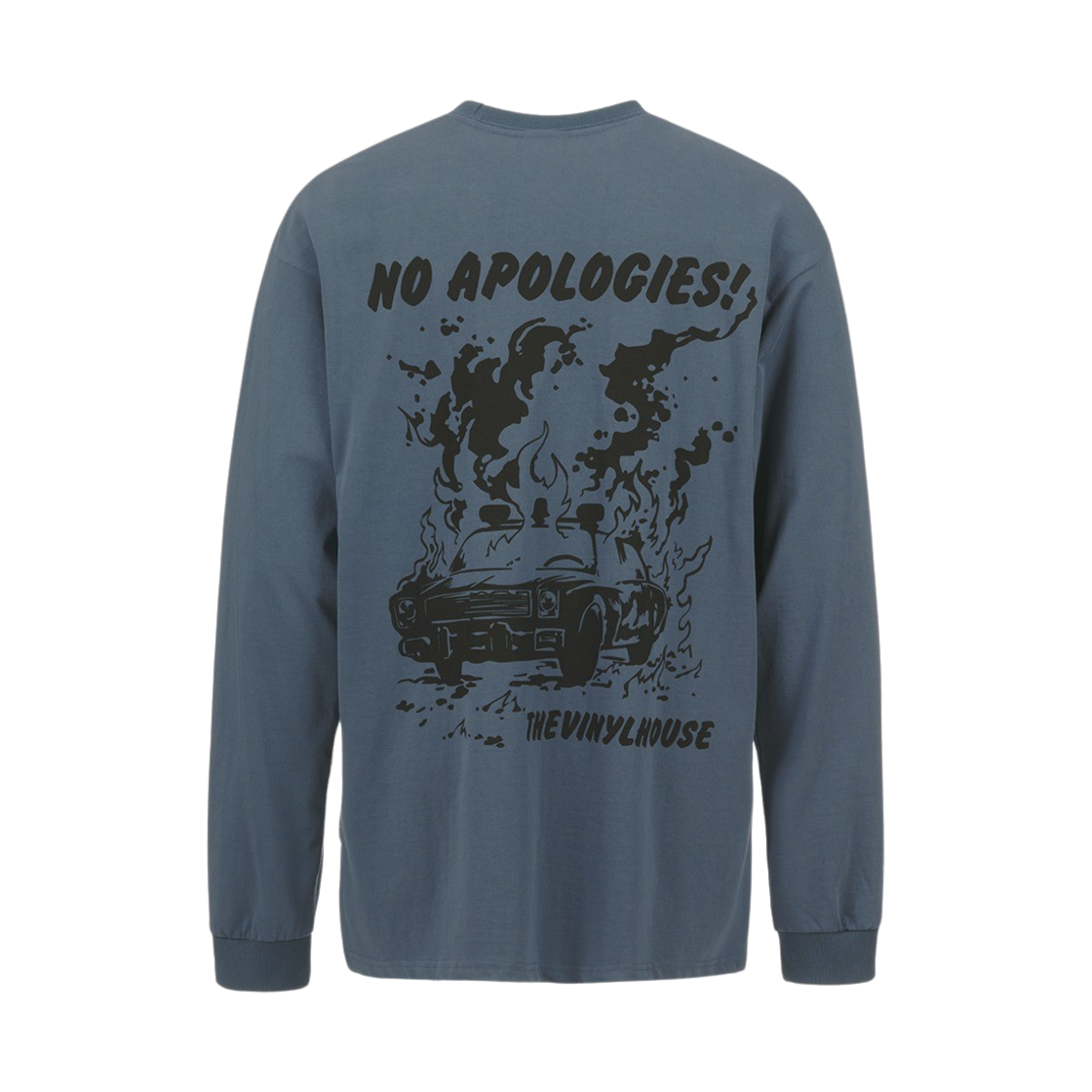 더바이닐하우스 노 아폴로지스 포켓 롱슬리브 티셔츠 블루