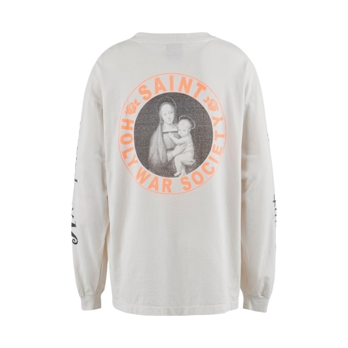세인트 마이클 핑크 하트 롱슬리브 티셔츠 화이트 - 24SS(Saint Mxxxxxx Pink Heart LS T-shirt White - 24SS) - 2