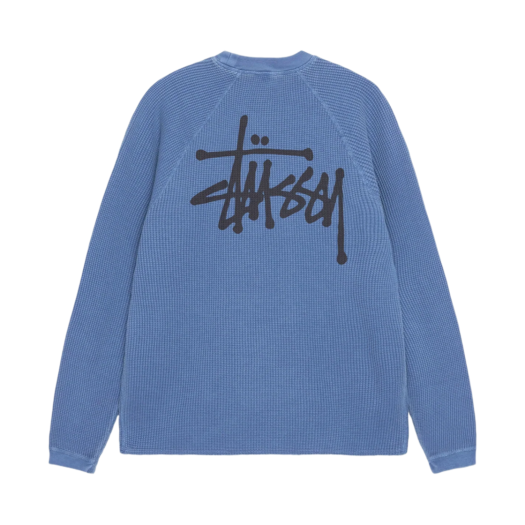 Stussy Raglan Thermal LS Crew Blue