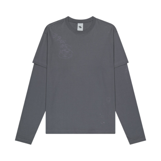 산산기어 파이핑 블락 롱슬리브 차콜 - 24SS | Sansan Gear | KREAM
