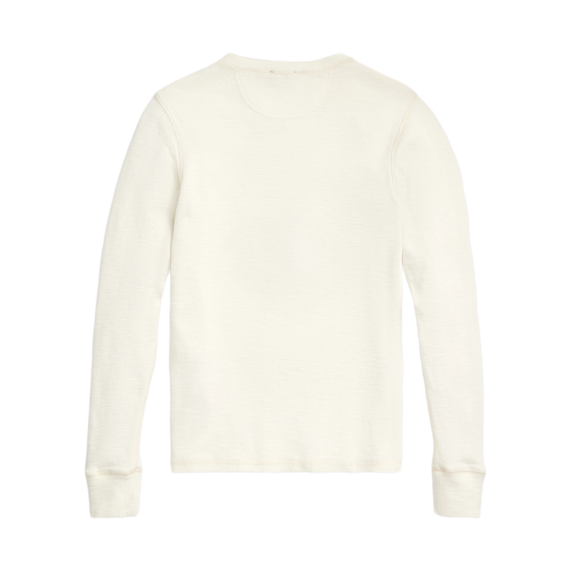 더블알엘 와플 니트 코튼 헨리 페이퍼 화이트(Double RL Waffle Knit Cotton Henley Paper White) - 2