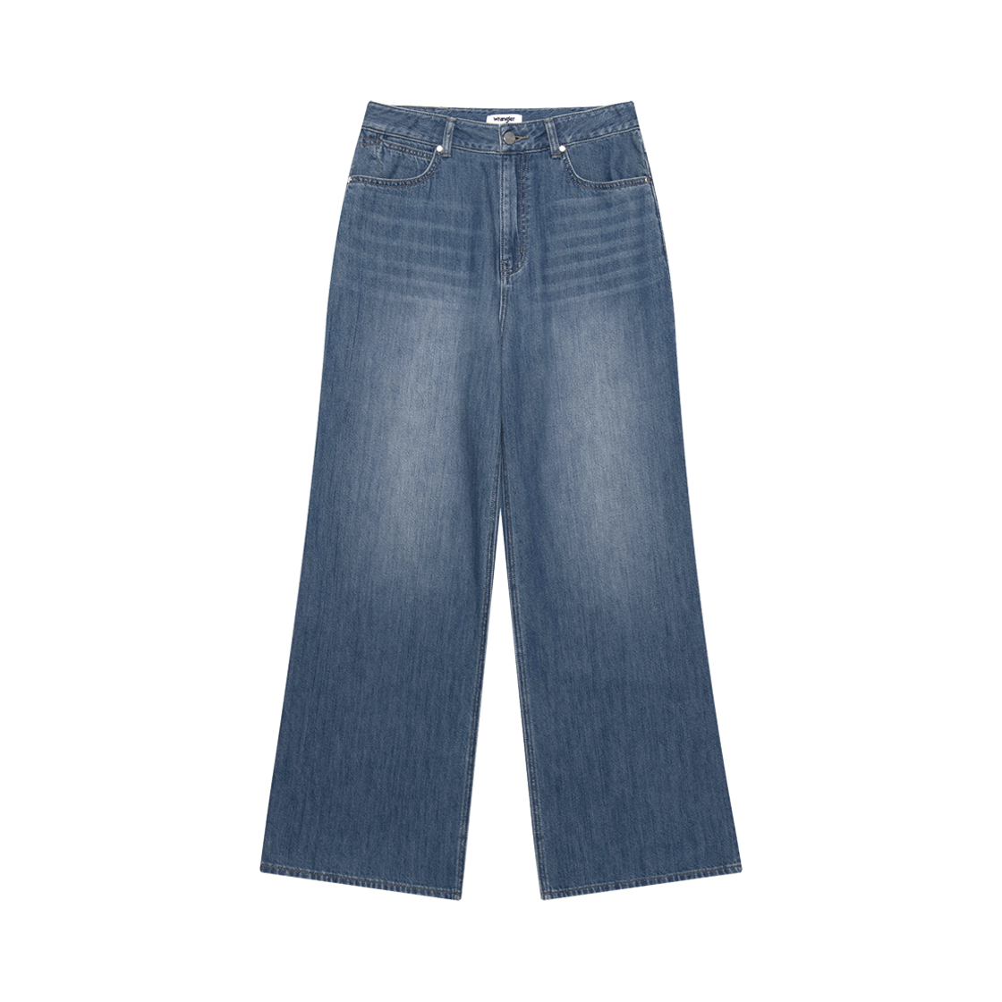 WR2502IP52ID Wrangler (W) Wide Fit Washed Denim Pants Indigo Dark