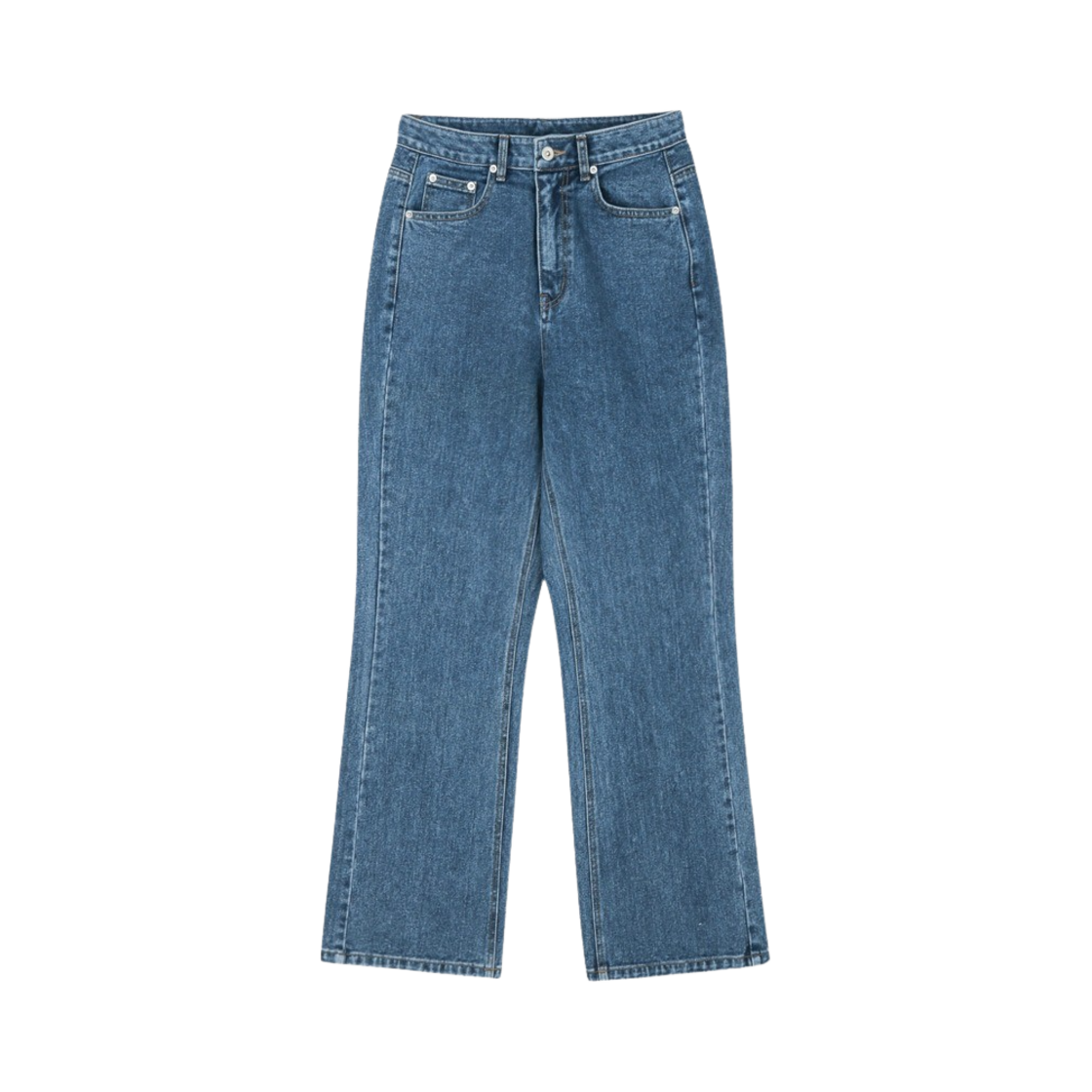 해브레스 우먼 레이 루즈핏 진 미드 블루(Haveless Women Raye Loose Fit Jeans Mid Blue)
