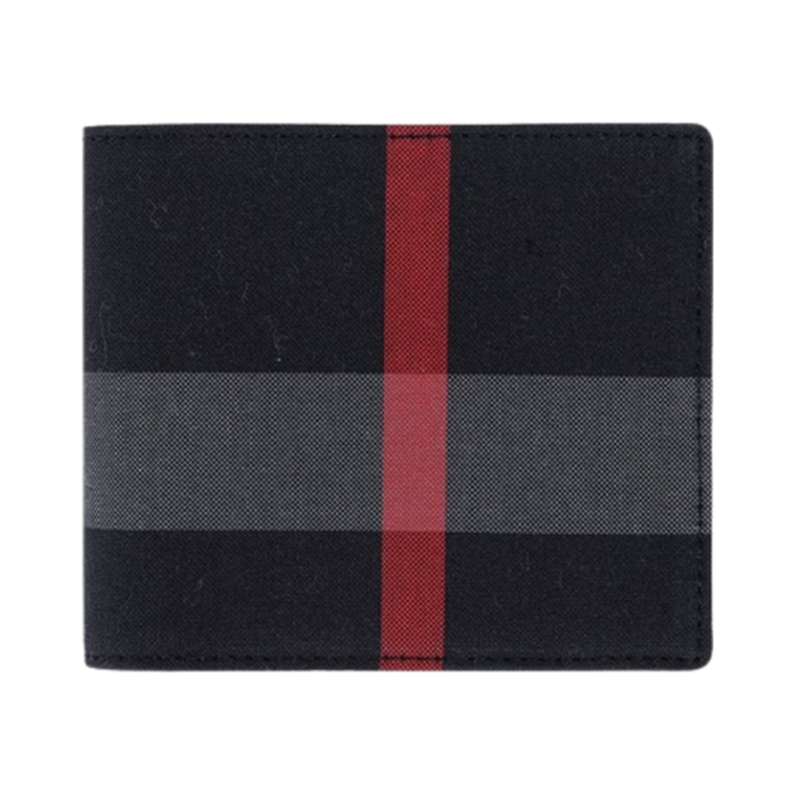 버버리 슈퍼 익스플로디드 체크 반지갑 네이비 그레이(Burberry Super Exploded Check Bifold Wallet Navy Grey) - 1
