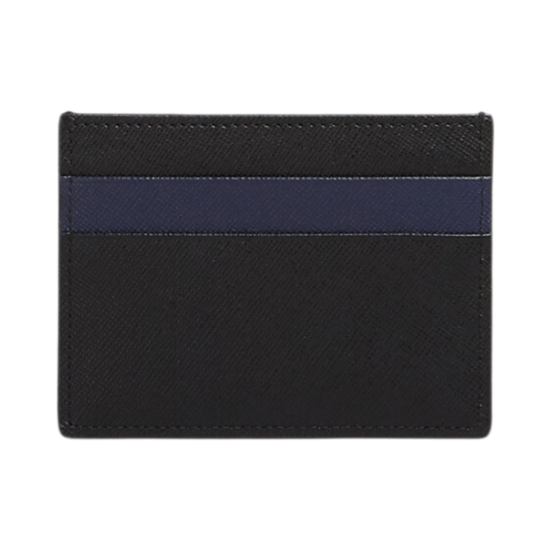 마르니 사피아노 레더 카드 케이스 블랙 블루블랙(Marni Saffiano Leather Card Case Black Blublack) - 3