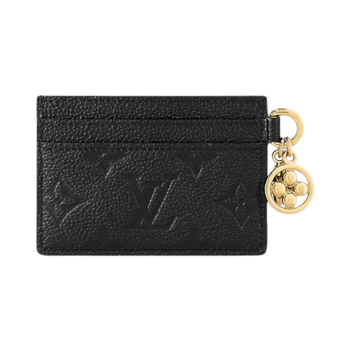 M82132 Louis Vuitton LV Charm Card Holder Monogram Empreinte Black - #3