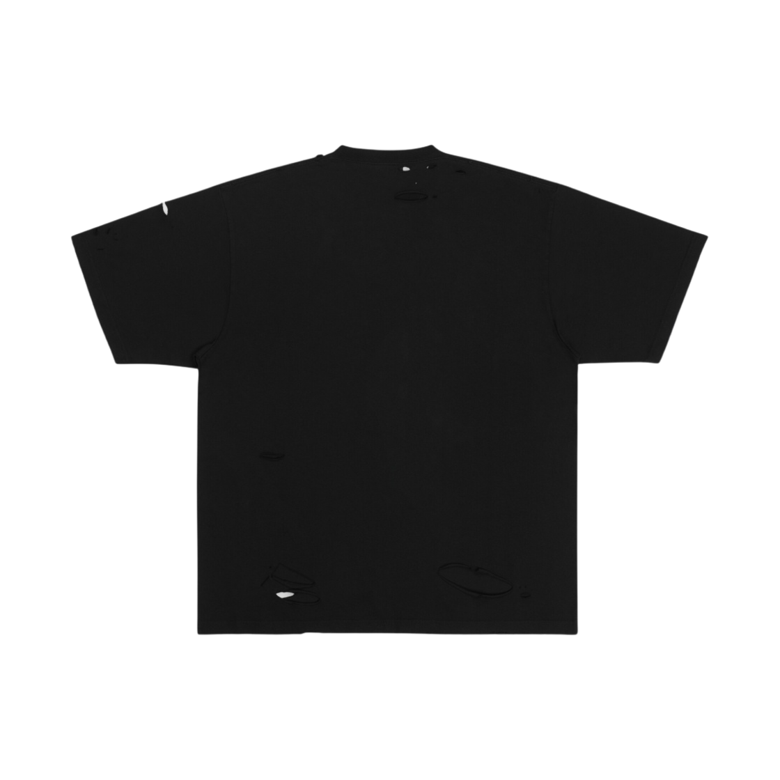 발렌시아가 캡 박시 핏 티셔츠 블랙(Balenciaga Caps Boxy Fit T-Shirt Black) - 2