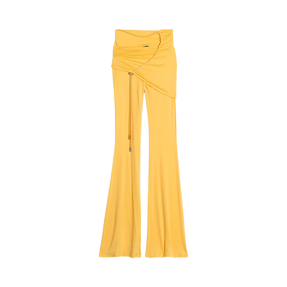 (W) 자크뮈스 르 판탈론 에스펠로 드레이프 스커트 팬츠 옐로우((W) Jacquemus Le Pantalon Espelho Draped Skirt Pants Yellow) - 1