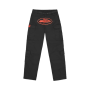 Corteiz Guerillaz Cargos Black Red