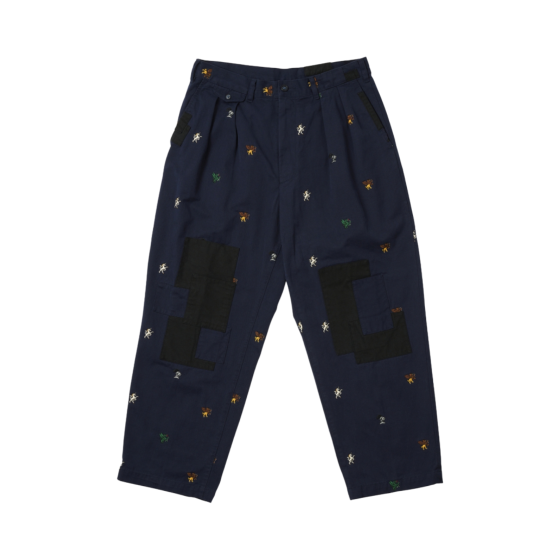 팔라스 x 빔즈 플러스 플리티드 트라우저 트윌 네이비 - 24FW(Palace x Beams Plus Pleated Trousers Twill Navy - 24FW) - 1