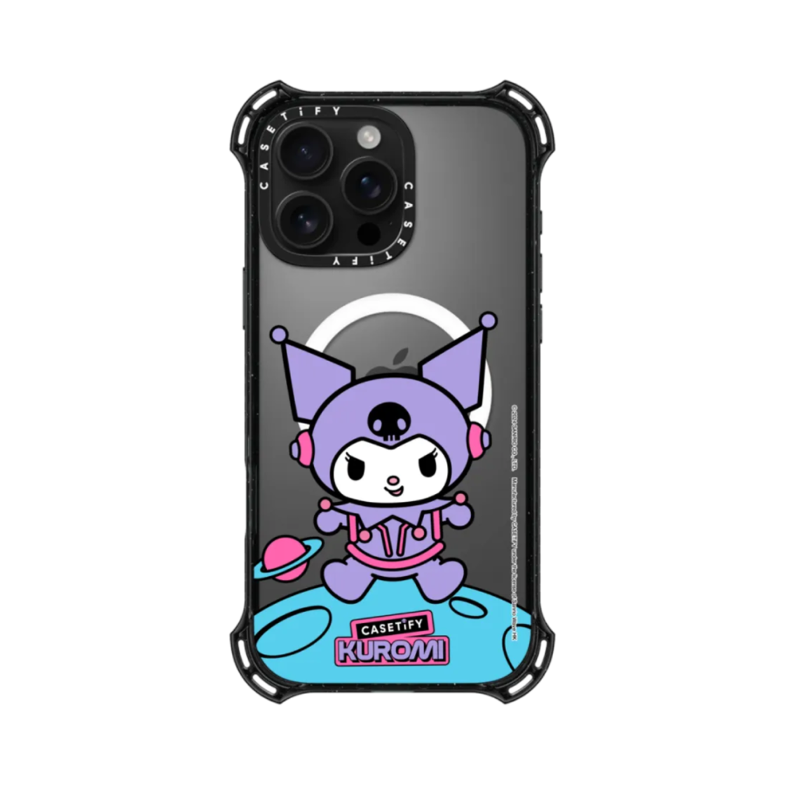 케이스티파이 x 쿠로미 코스믹 아스트로넛 아이폰 바운스 케이스 블랙(Casetify x Kuromi Cosmic Astronaut iPhone Bounce Case Black) - 2