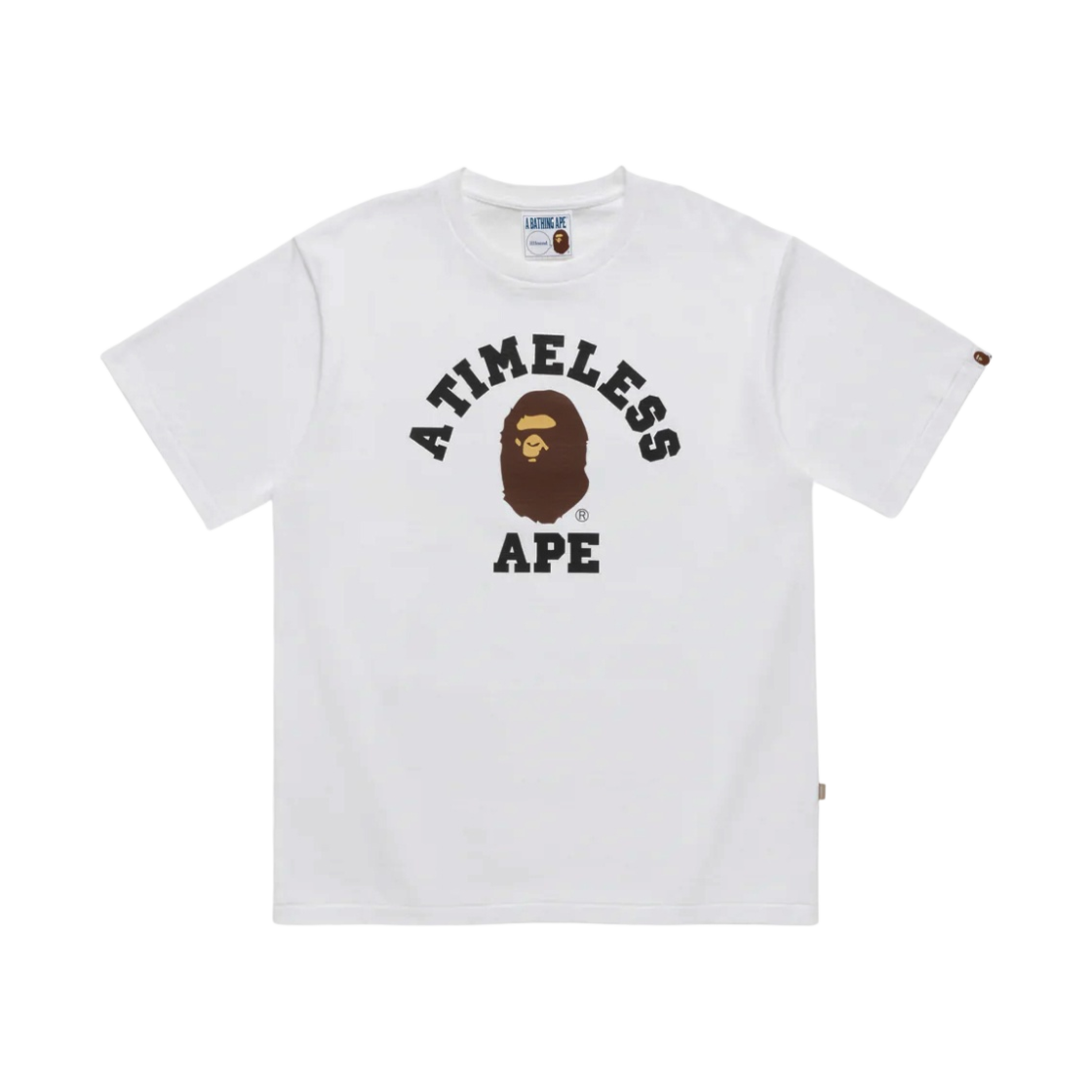 베이프 x JJJ자운드 컬리지 티셔츠 화이트