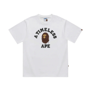 BAPE x JJJJound College T-Shirt White