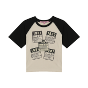 Pepper Pepper Women 1986 Super Bowl Printing Top Beige