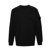 Stone Island 654F3 Ghost Piece Crewneck Sweatshirt Black - 24SS