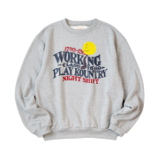 Kapital 30 Fleece Crew Sweatshirt Gray