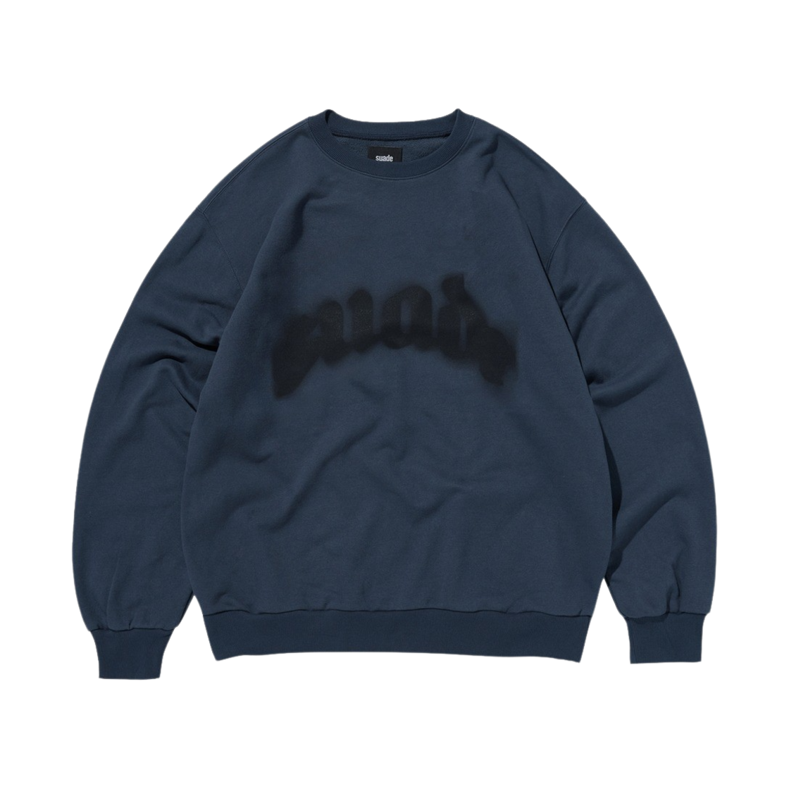 스웨이드 파이어 스웨이드 크루넥 다크 블루
