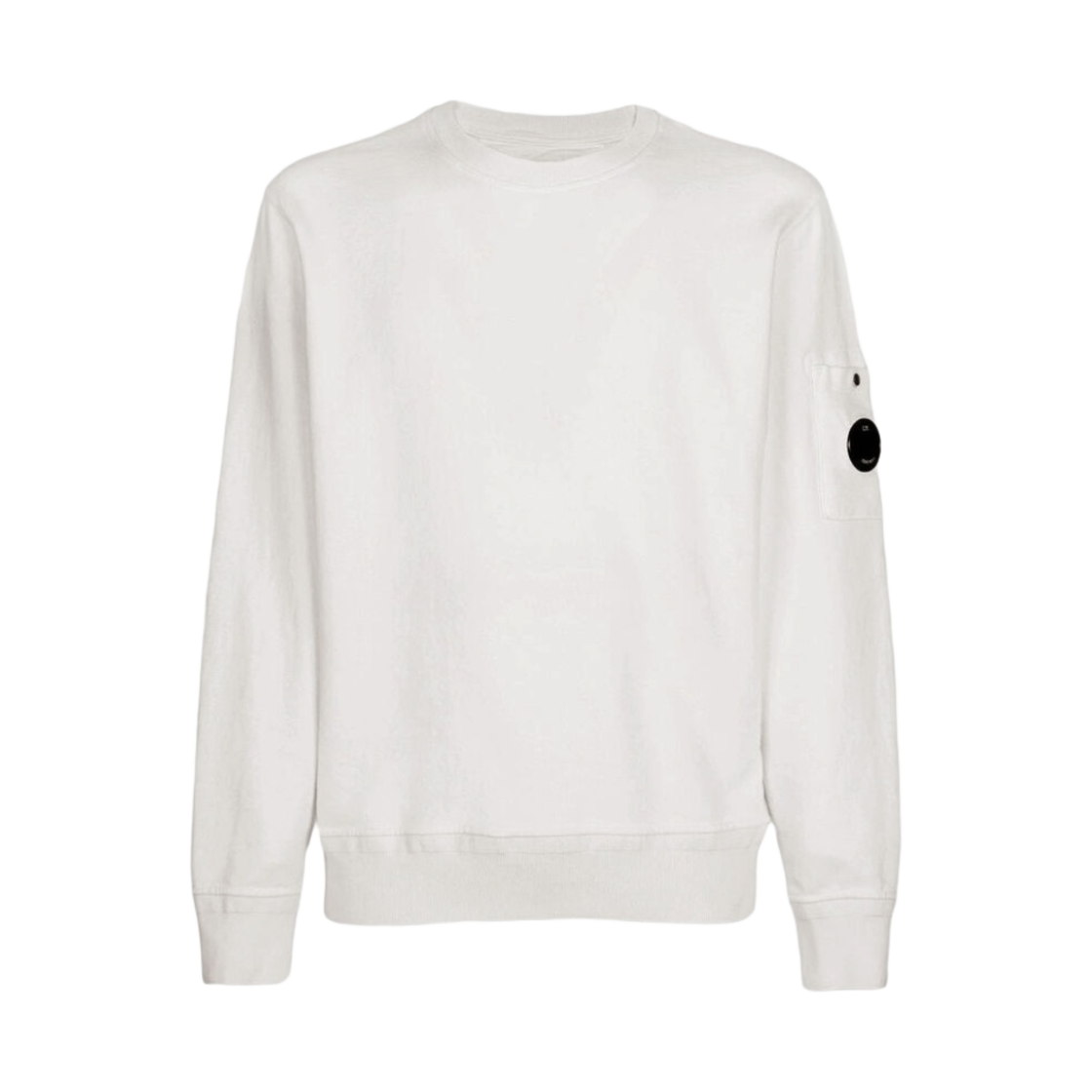 14CMSS136A005398G103 C.P. Company Cotton Fleece Sweatshirt Gauze White - 23SS