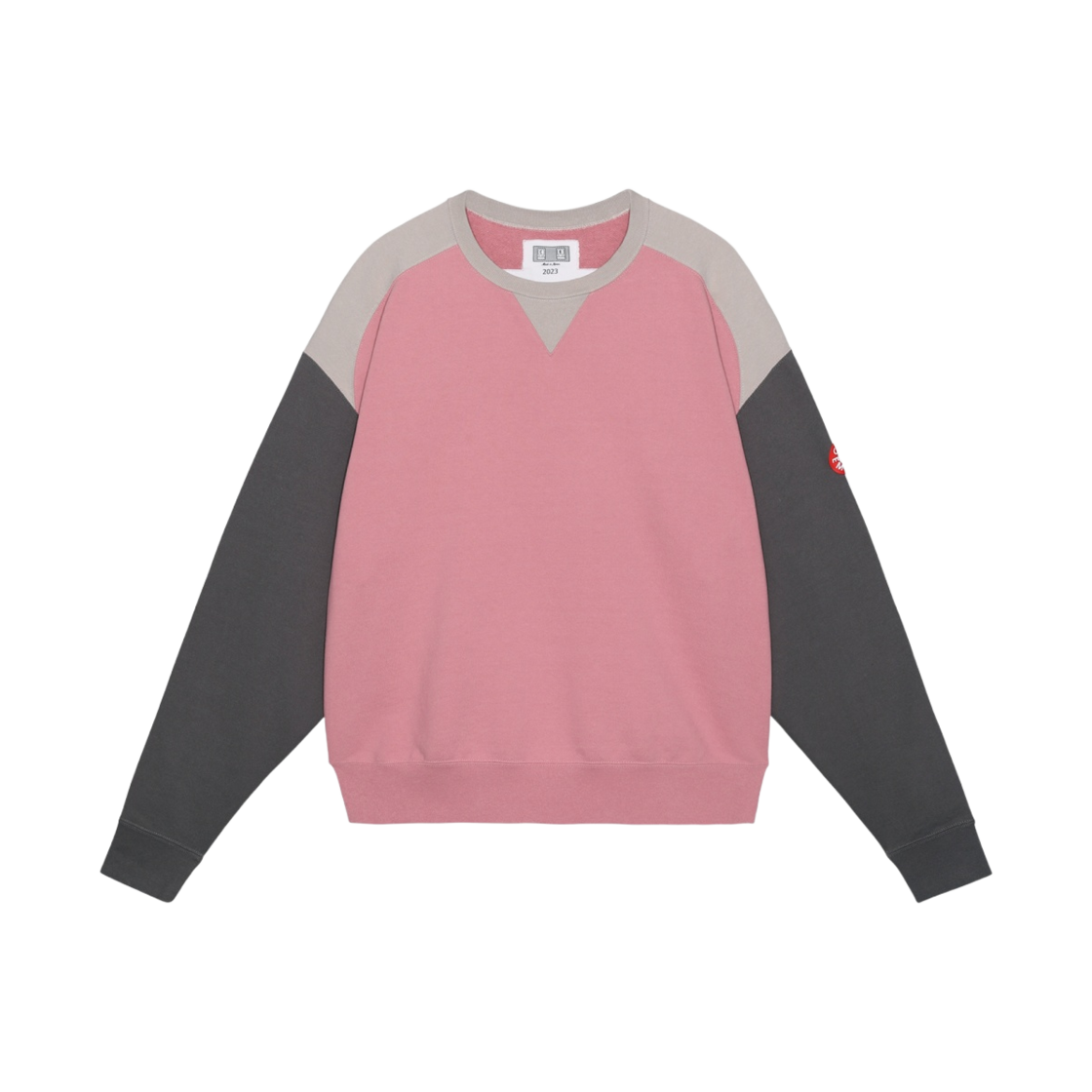 카브엠트 패널 숄더 크루넥 핑크 - 23FW(Cav Empt Panel Shoulder Crewneck Pink - 23FW) - 1