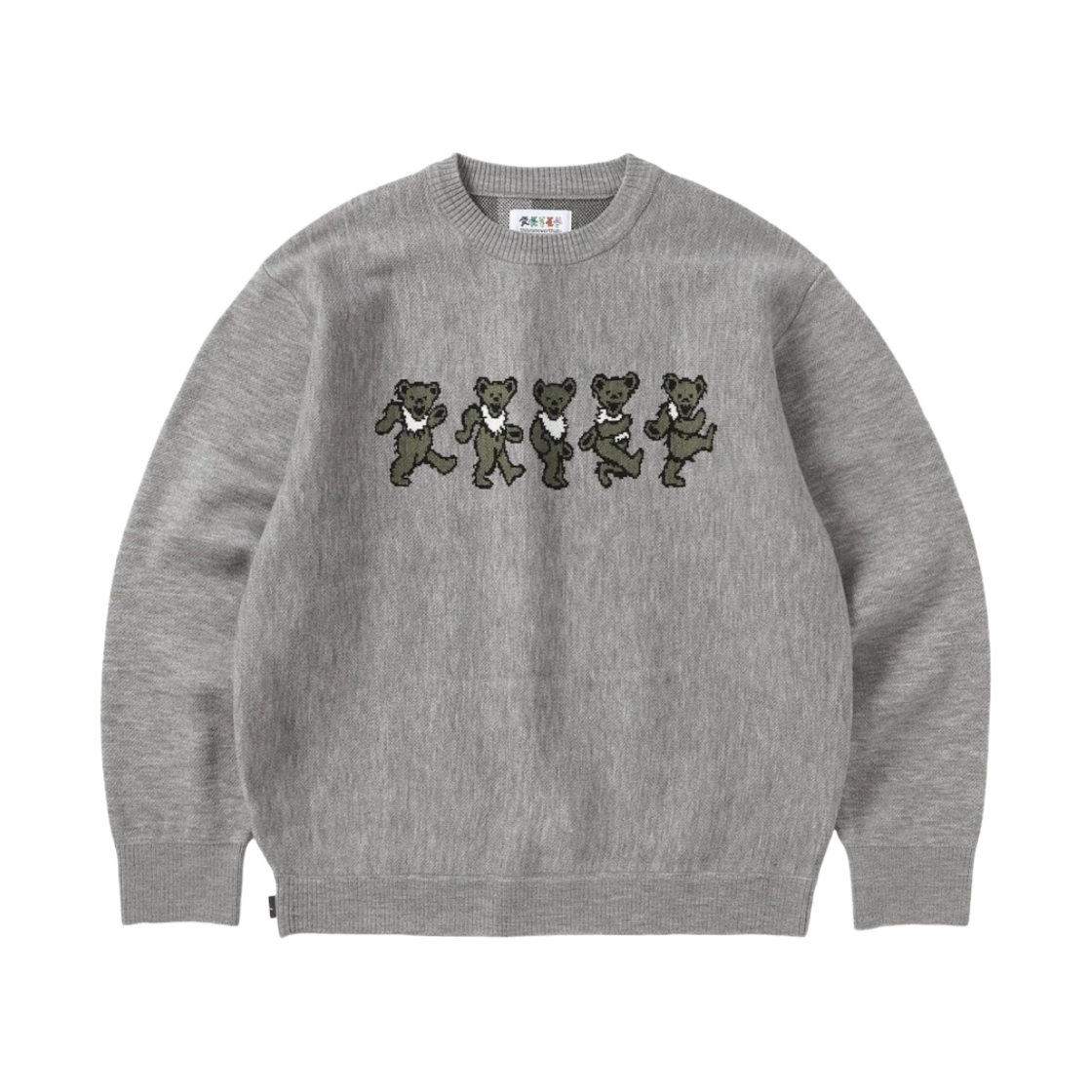 디스이즈네버댓 x 그레이트풀 데드 니트 스웨터 헤더 그레이