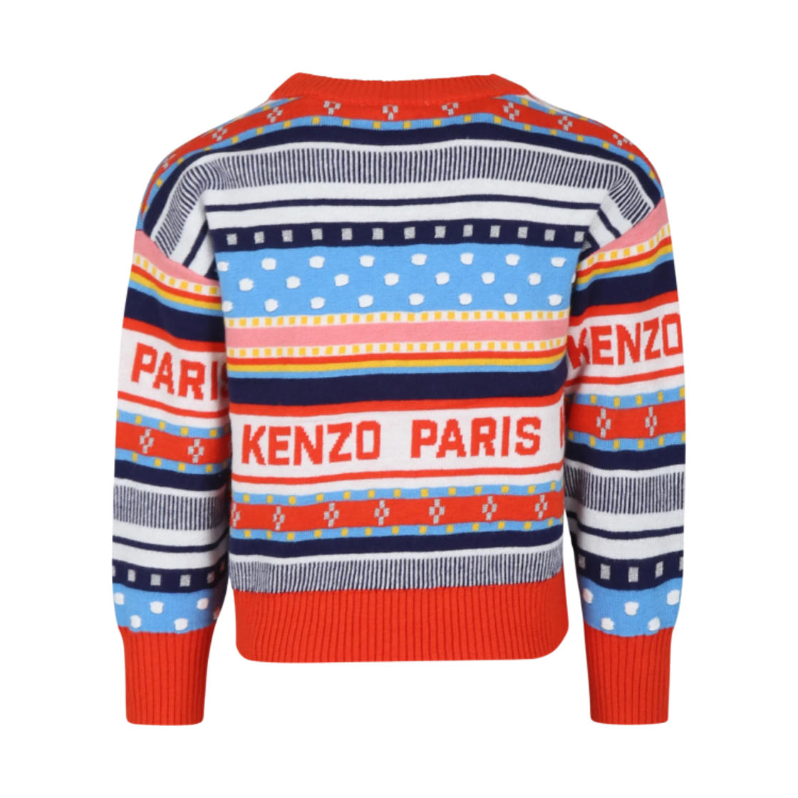 (키즈) 겐조 자카드 로고 크루넥 스웨터 멀티컬러((Kids) Kenzo Jacquard Logo Crewneck Sweater Multicolor) - 2
