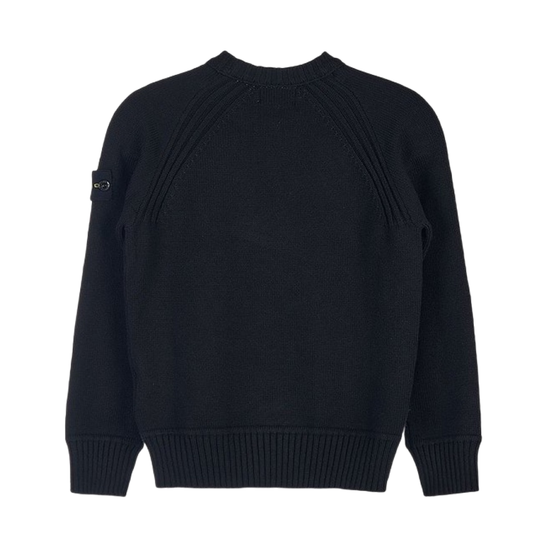 (키즈) 스톤 아일랜드 515A2 크루넥 니트 블랙 - 22FW((Kids) Stone Island 515A2 Crewneck Knit Black - 22FW) - 2