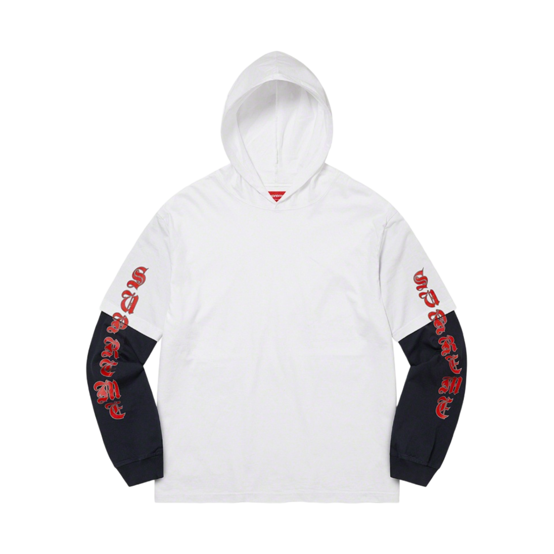 슈프림 레이어드 후드 롱슬리브 탑 화이트 - 22FW(Supreme Layered Hooded L/S Top White - 22FW) - 1