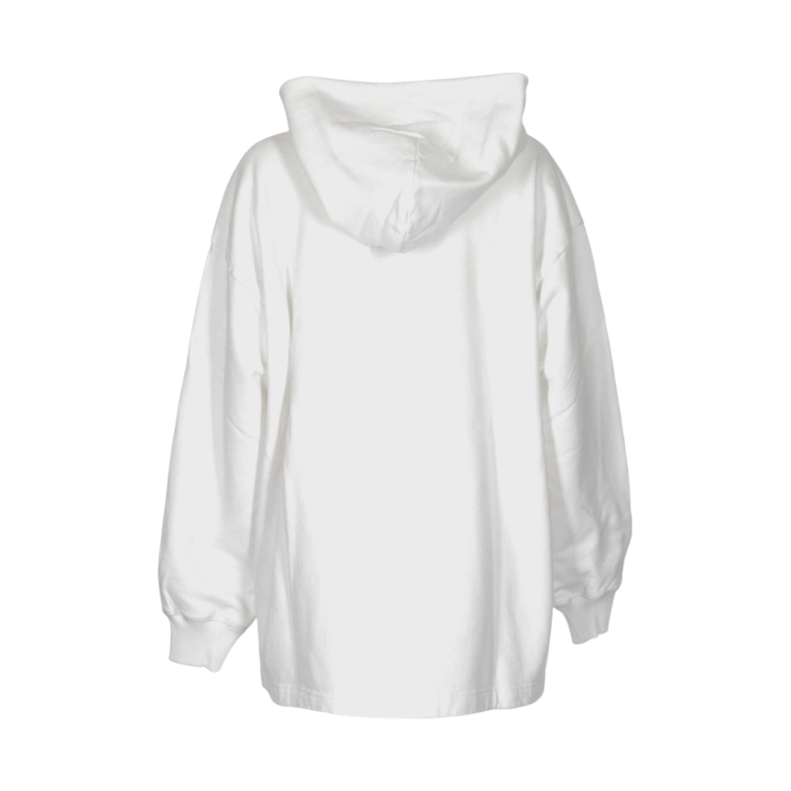 (W) 아크네 스튜디오 로고 프린트 후드 스웨트셔츠 옵틱 화이트((W) Acne Studios Logo Print Hooded Sweatshirt Optic White) - 2