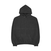 IAB Studio Blocked Pigment Hoodie Black
