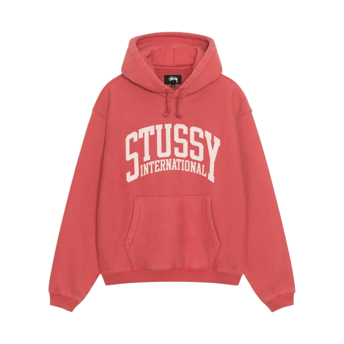 118550 Stussy Relaxed International Hoodie Washed Red