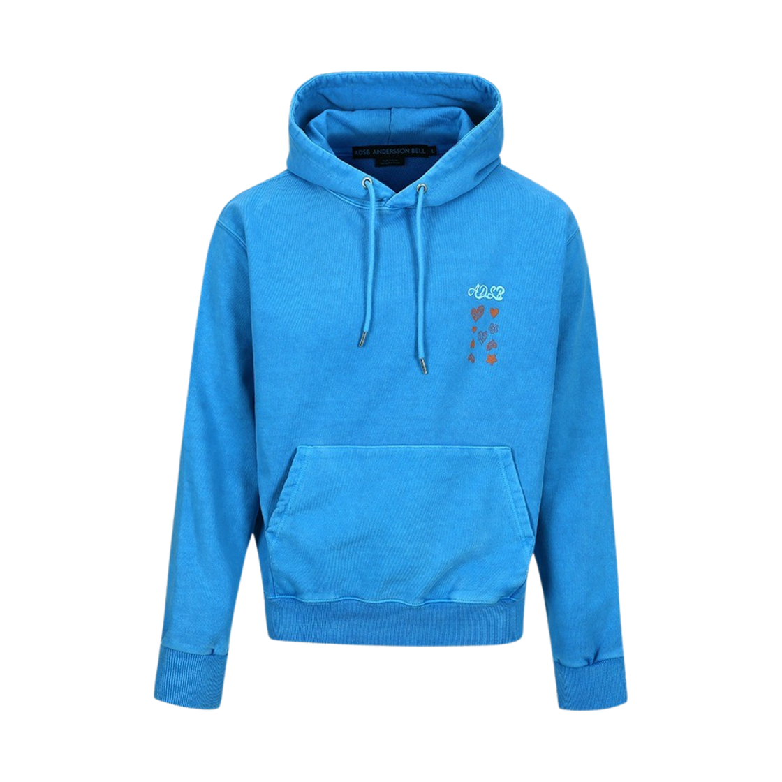 [KREAM 단독] ADSB 앤더슨벨 에센셜 ADSB 하트 카드 후드 블루([KREAM 단독] ADSB Andersson Bell Essential ADSB Hearts Card Hoodie Blue)