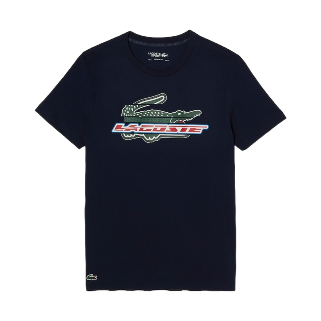 라코스테 뉴 아트 워크 티셔츠 네이비 블루(Lacoste New Art Work T-Shirt Navy Blue) - 1