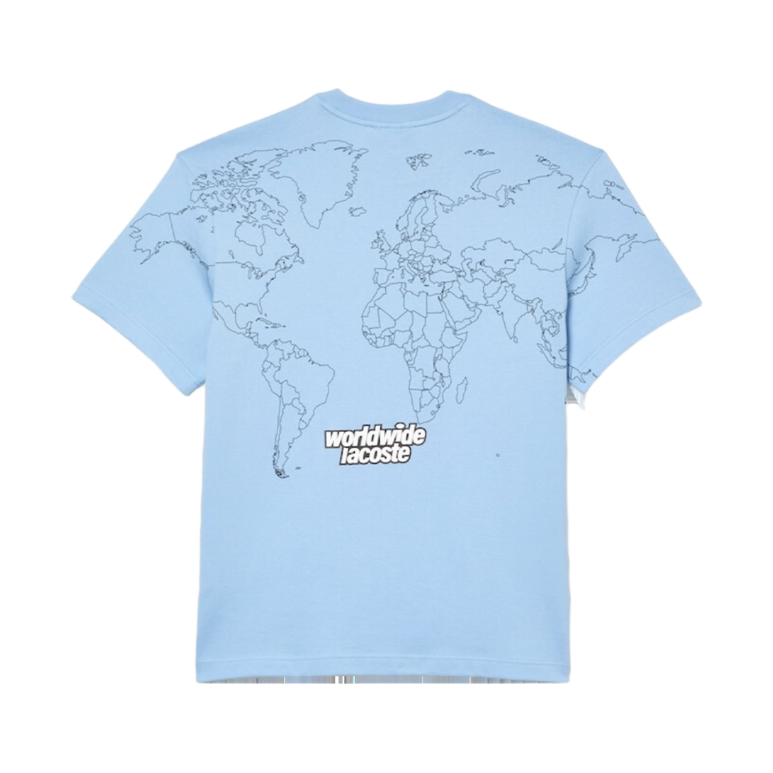 라코스테 월드맵 그래픽 티셔츠 블루(Lacoste Worldmap Graphic T-Shirt Blue) - 2
