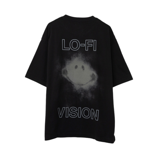 A12TS661-BLACK Maison Mihara Yasuhiro Smily Face Printed T-shirt Black