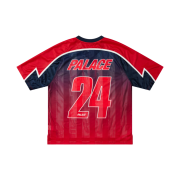 Palace Meshy Stripe Jersey Red Navy - 24FW
