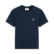 AMI de Coeur Oragnic Cotton Jersey T-Shirt Night Blue Off White