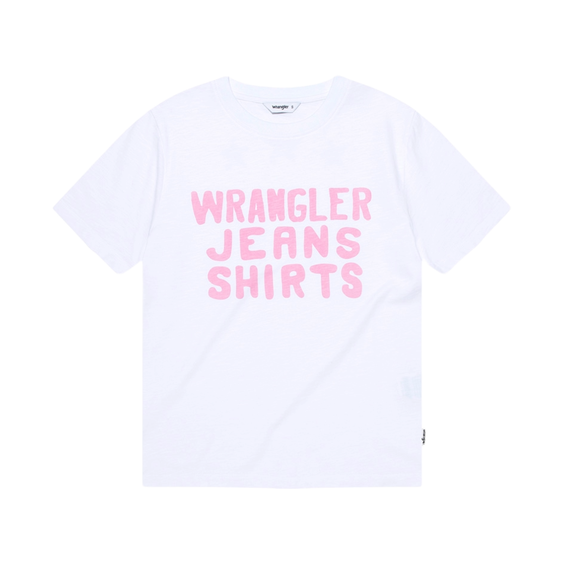 랭글러 (W) 레터링 백 스타 티셔츠 화이트(Wrangler (W) Lettering Back Stars T-Shirt White)