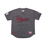 BDNS x LG TWINS Retro Logo Baseball Jersey Grey (Non Marking Ver.)