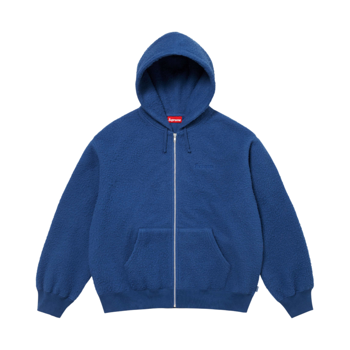 슈프림 필드 집업 후드 스웨트셔츠 다크 로얄 - 24FW(Supreme Pilled Zip Up Hooded Sweatshirt Dark Royal - 24FW) - 1